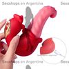 Vibrador doble con forma de lengua